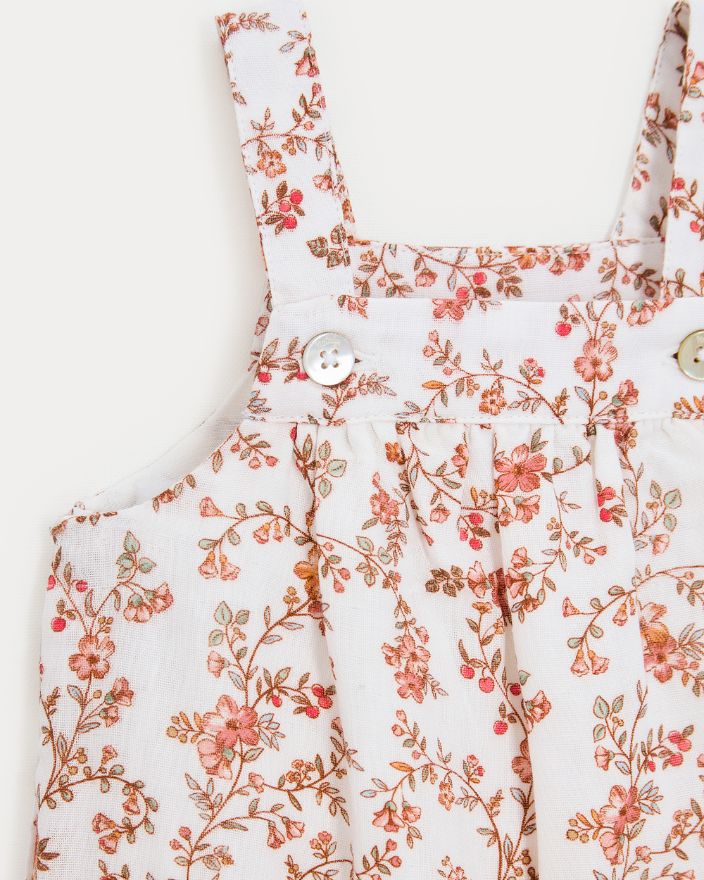 Phillipine long jumpsuit with straps Arabesque print  Natalys