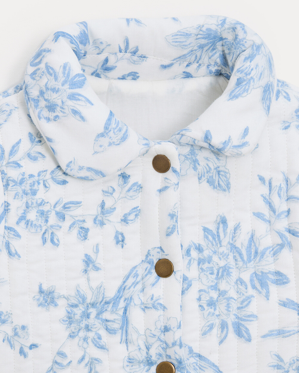 Janice quilted jacket Porcelain print  Natalys