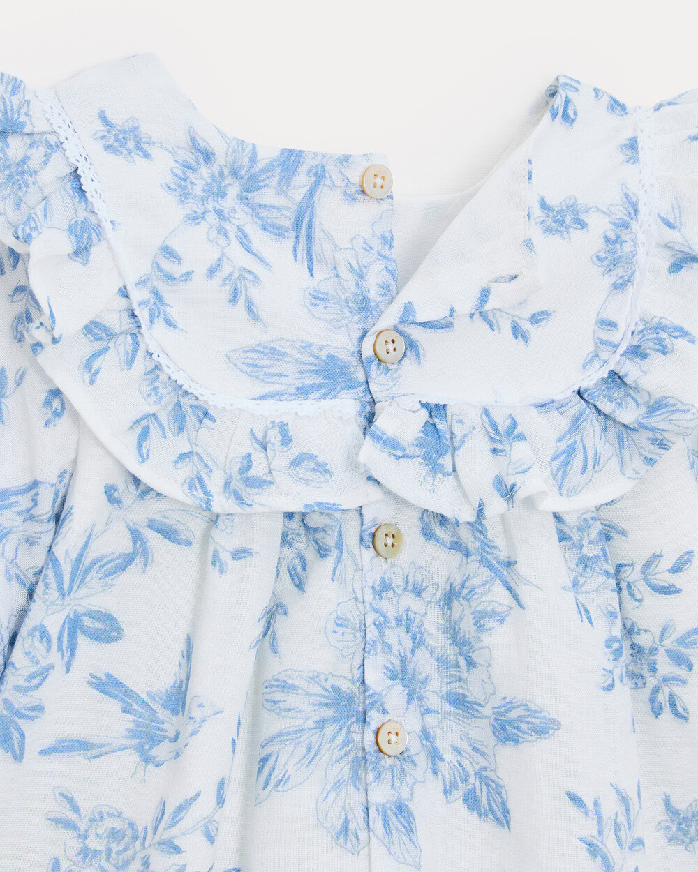 Margot long-sleeved dress Porcelain print  Natalys