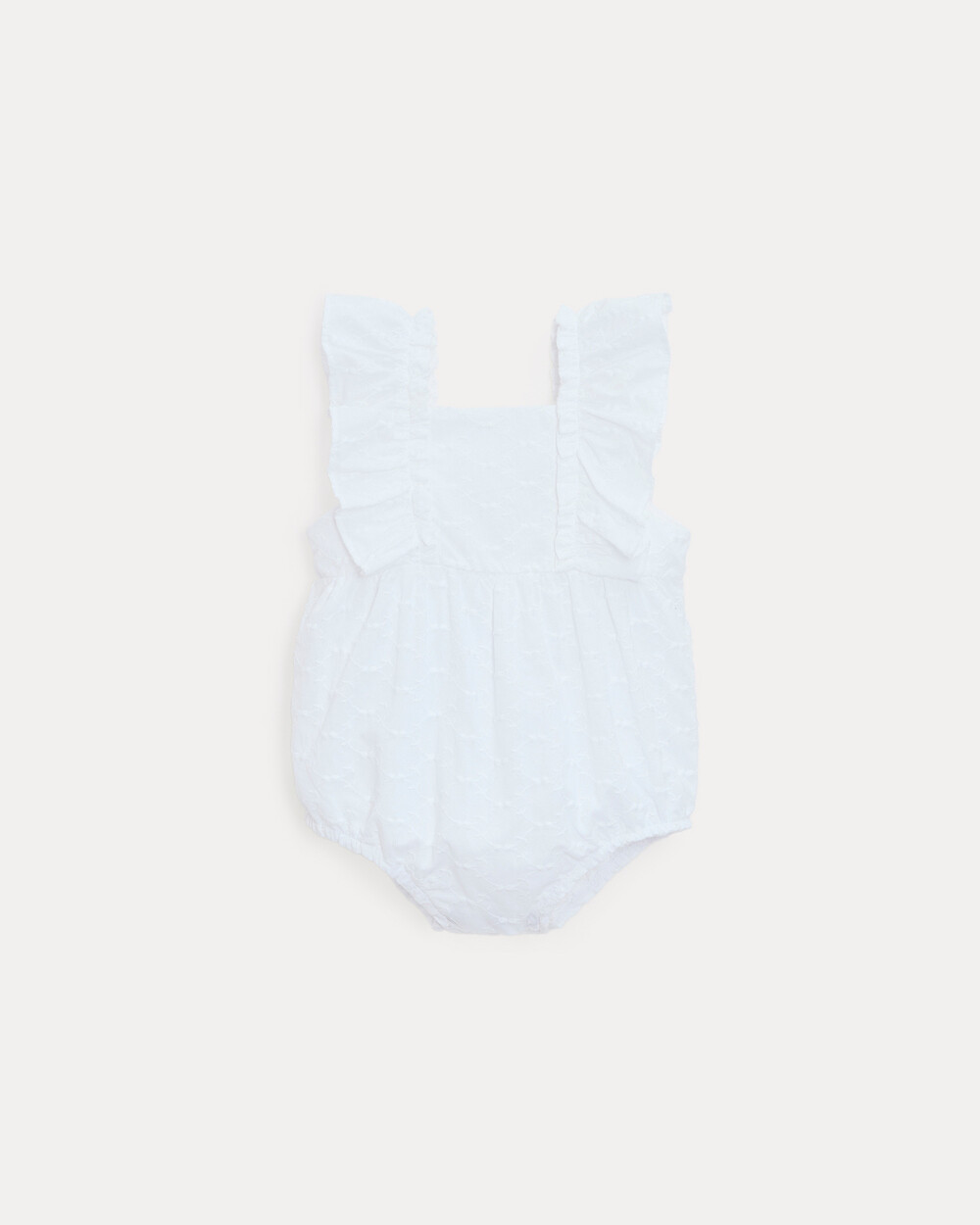 Domitille embroidered romper with straps Off-white colour  Natalys