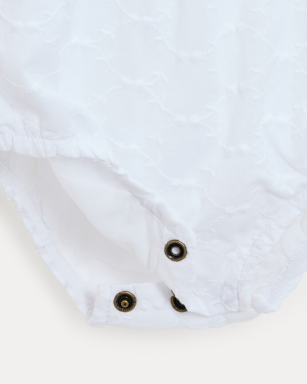Domitille embroidered romper with straps Off-white colour  Natalys