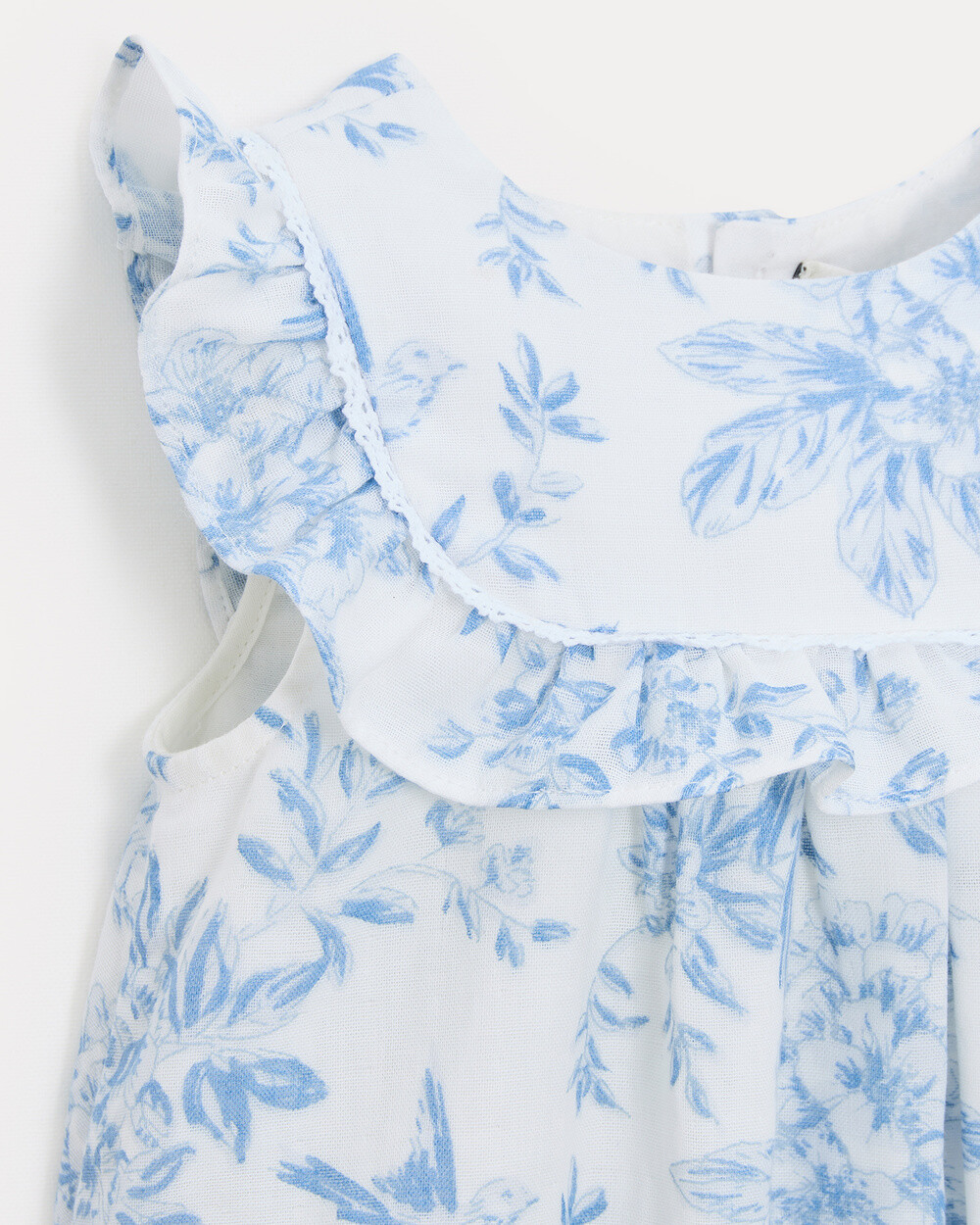 C&eacute;lestine cotton gauze romper Porcelain print  Natalys