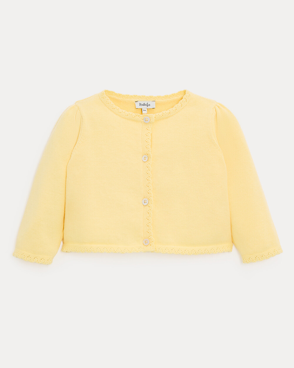 Victoire fancy cardigan Yellow colour  Natalys