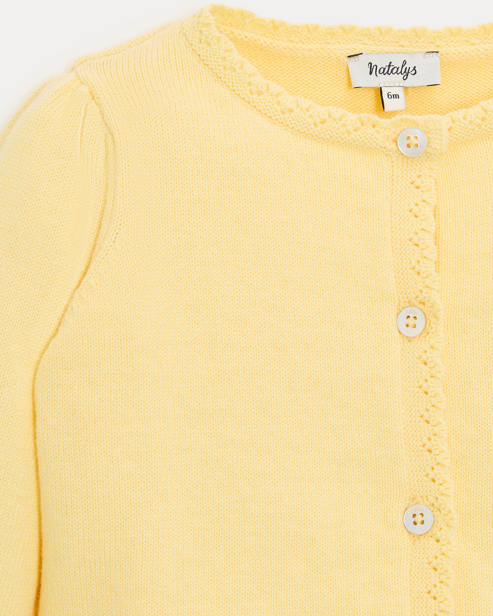Victoire fancy cardigan Yellow colour  Natalys