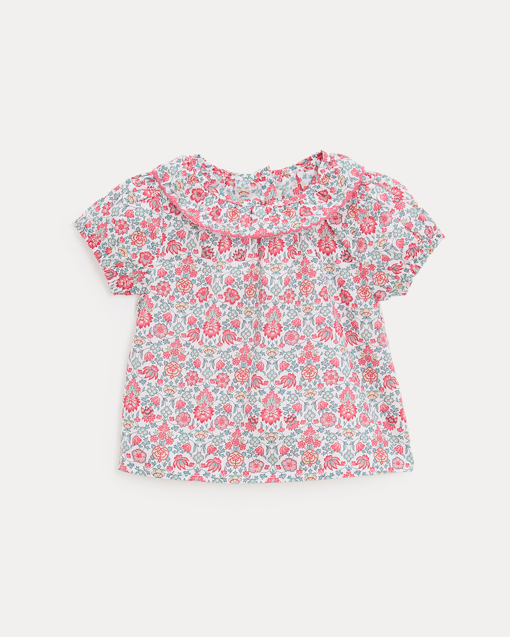 Thelma short-sleeved blouse Liberty fabric  Natalys