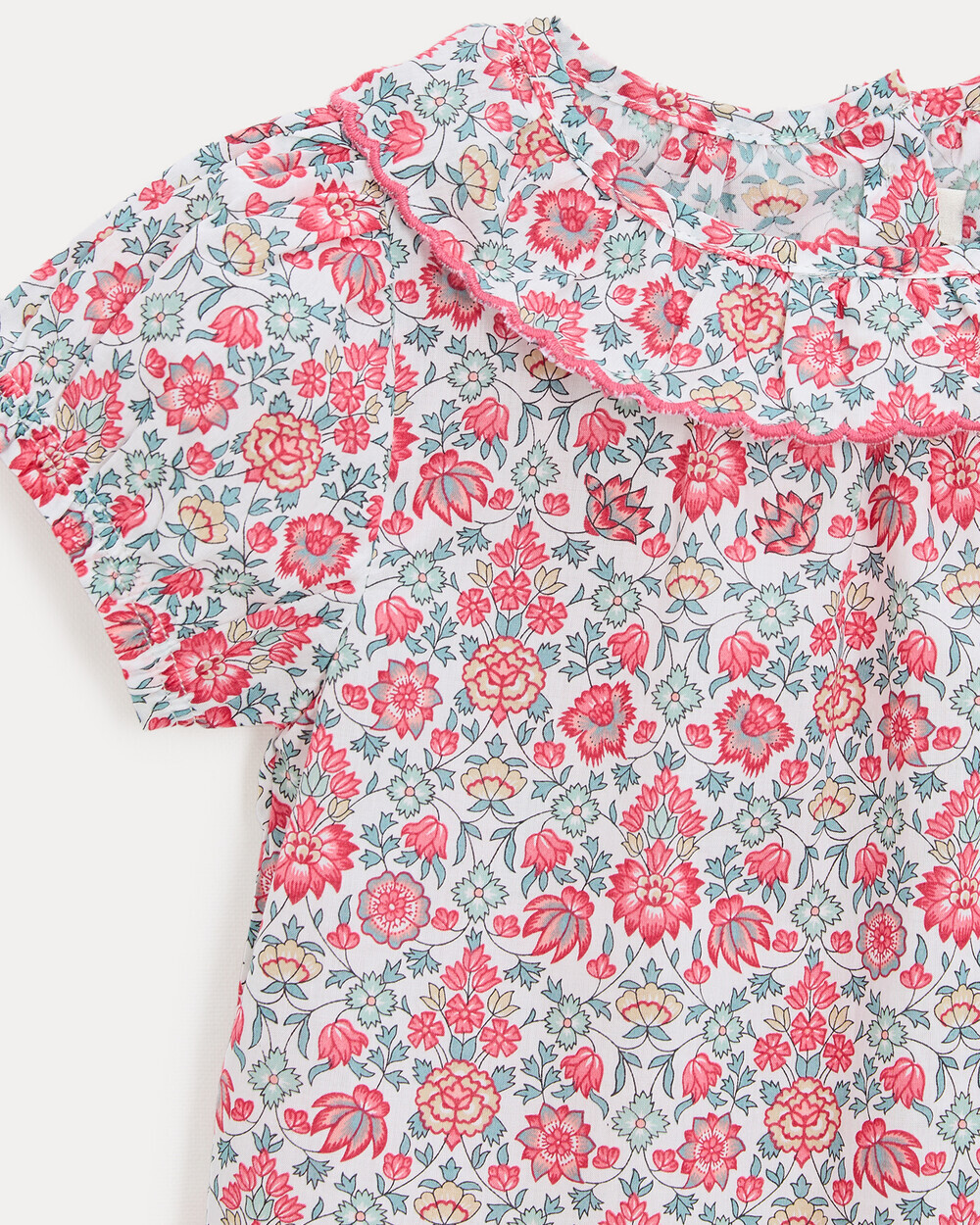 Thelma short-sleeved blouse Liberty fabric  Natalys
