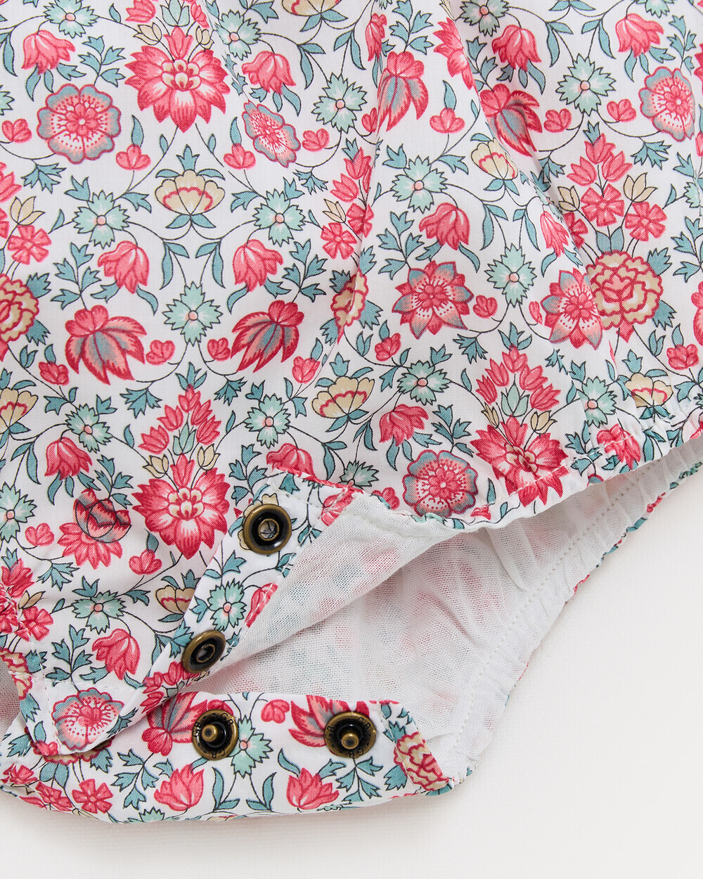 Domitille romper with straps Liberty fabric  Natalys