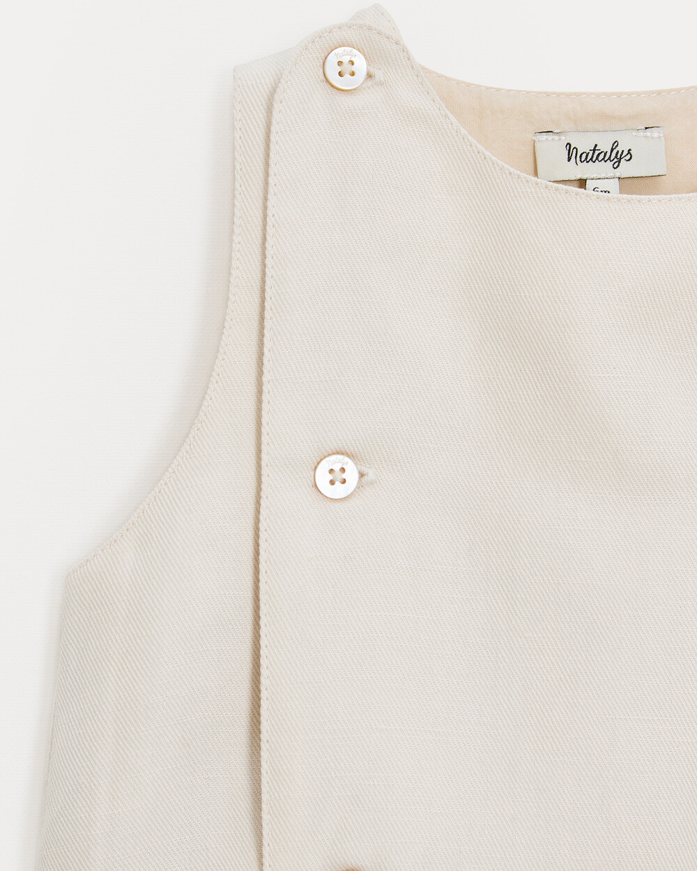 Honore twill romper Beige colour  Natalys