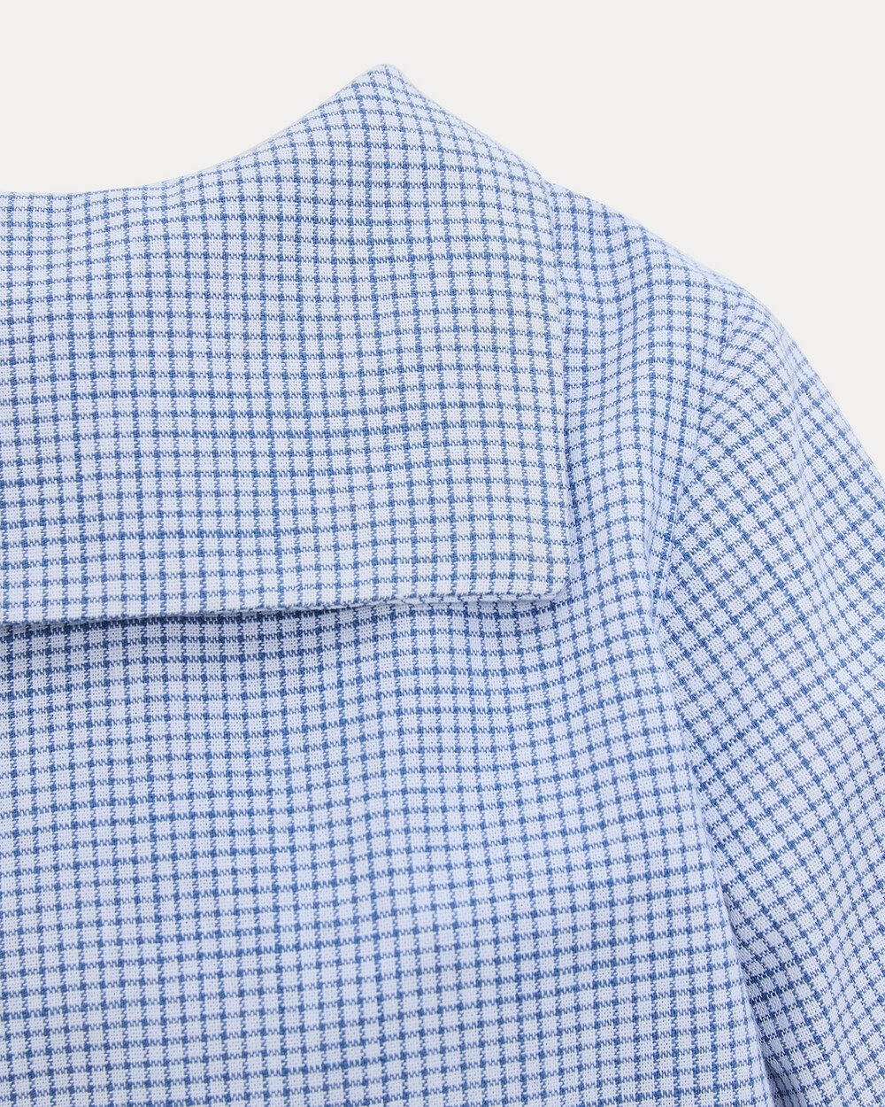 Augustin long-sleeved shirt Blue check print  Natalys
