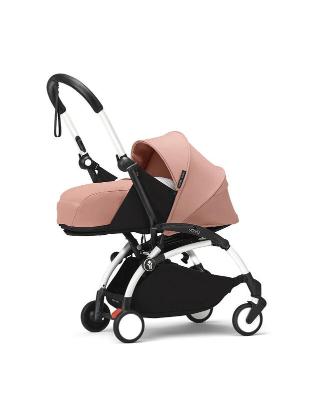 YOYO³ newborn pack 0+ pushchair with white frame Ginger colour  Stokke