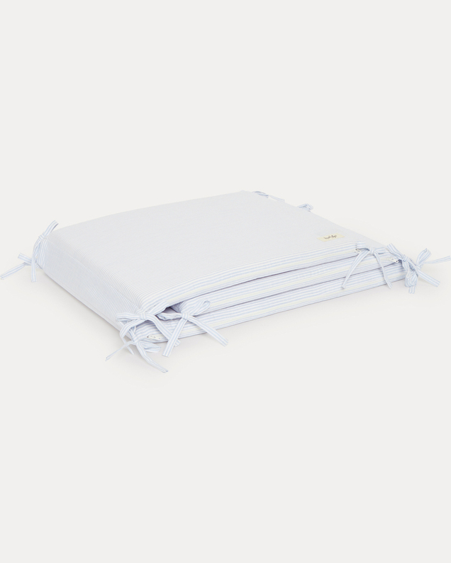 Leandre bumper pad Blue sky stripes print Natalys