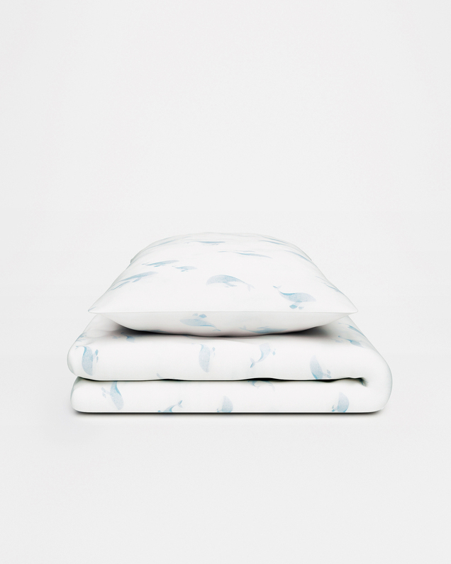 Colette bed linen set Whale print Natalys