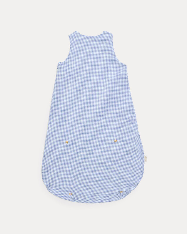 Maddy TOG 0.5 light sleeping bag Blue check print Natalys