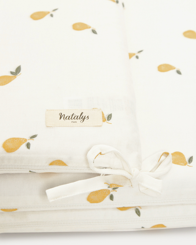 Leandre bumper pad Pear print Natalys