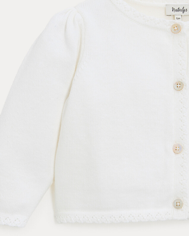 Victoire fancy cardigan Off-white colour  Natalys