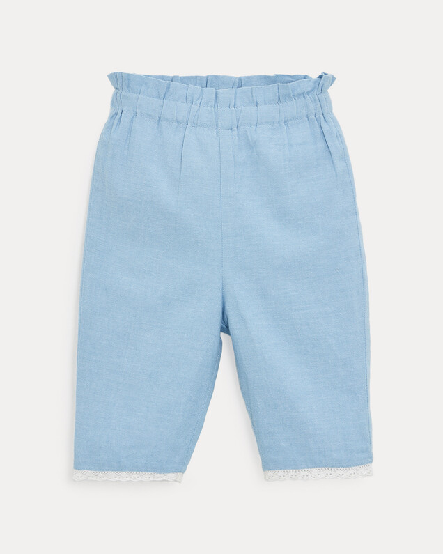 Paula chambray trousers Light blue colour  Natalys