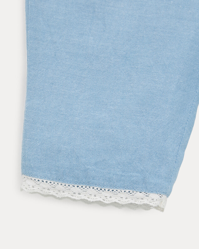 Paula chambray trousers Light blue colour  Natalys