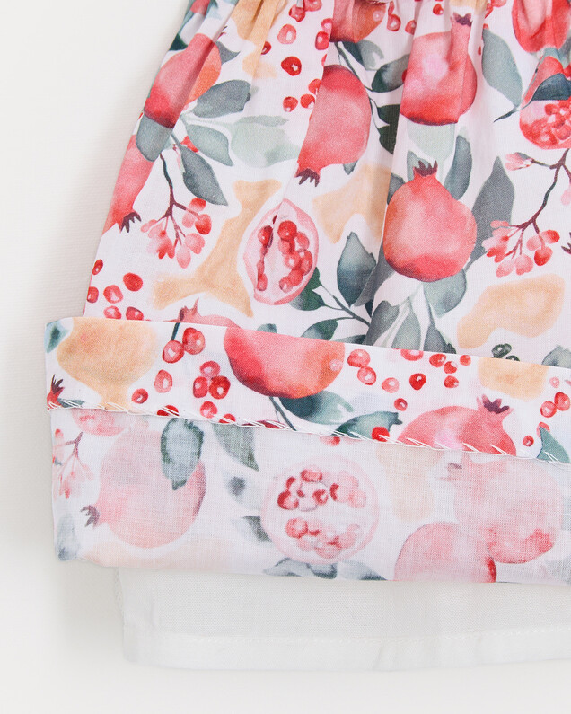 Eglantine sleeveless dress Pomegranate print  Natalys
