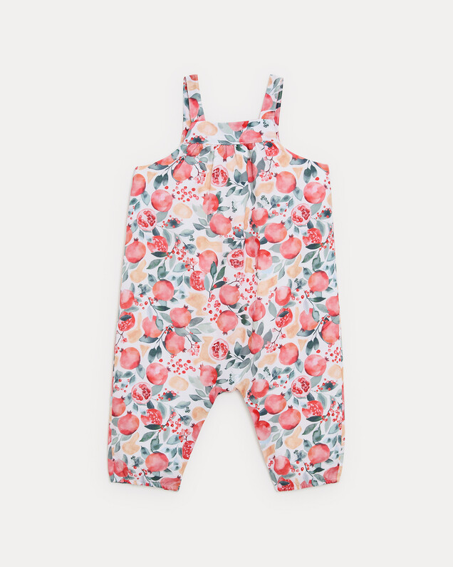 Phillipine long jumpsuit with straps Pomegranate print  Natalys