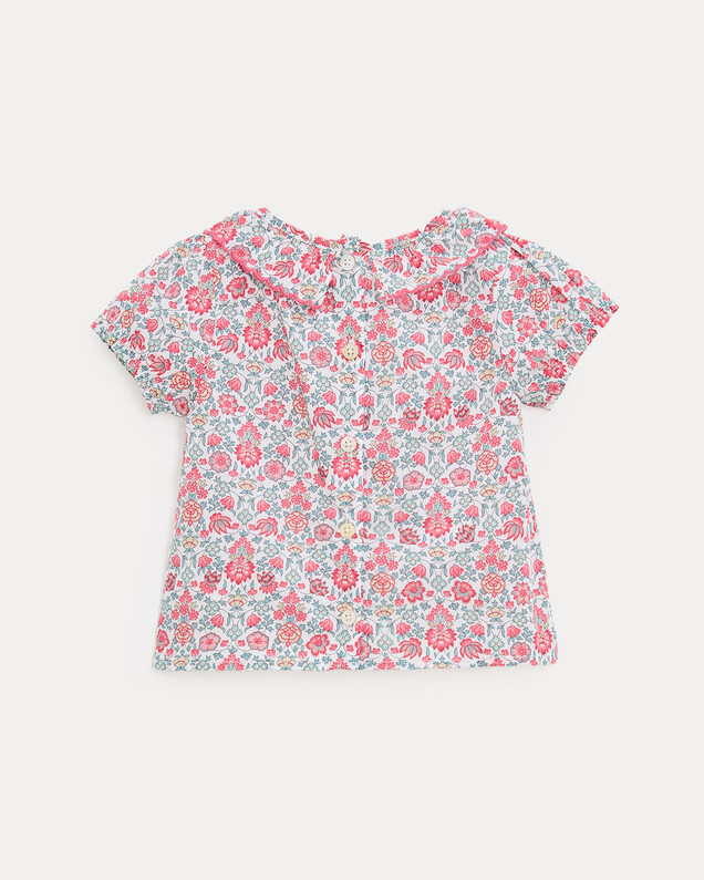 Thelma short-sleeved blouse Liberty fabric  Natalys