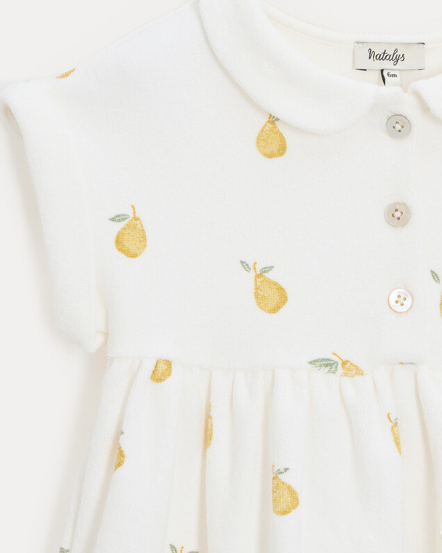Leonie terry dress Pear print  Natalys