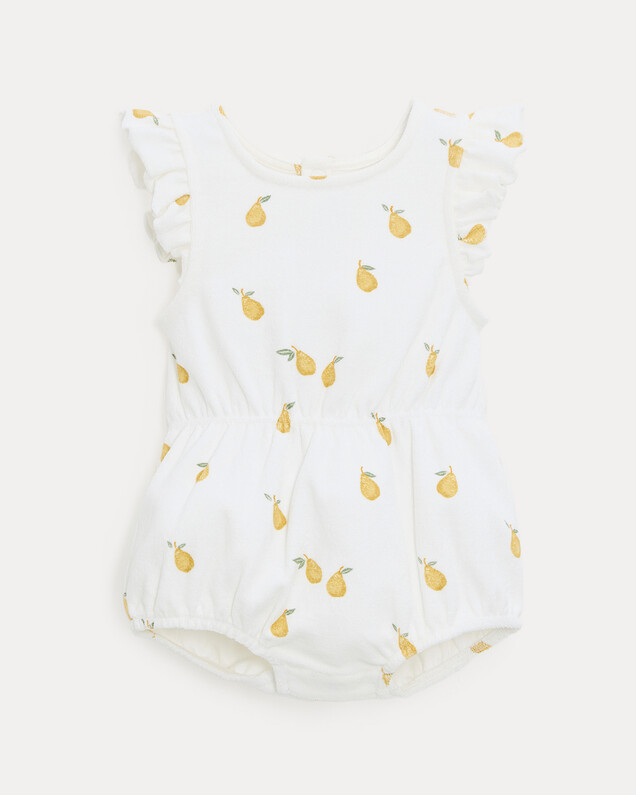 Albertine terry romper Pear print  Natalys
