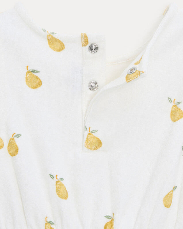 Albertine terry romper Pear print  Natalys