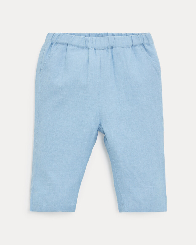 Achille chambray trousers Light blue colour  Natalys
