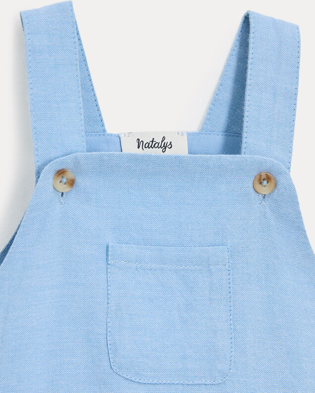 Octave chambray romper Light blue colour  Natalys