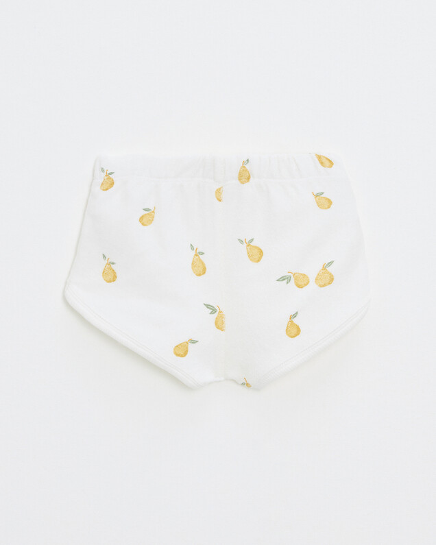 Eliott terrycloth shorts Pear print  Natalys