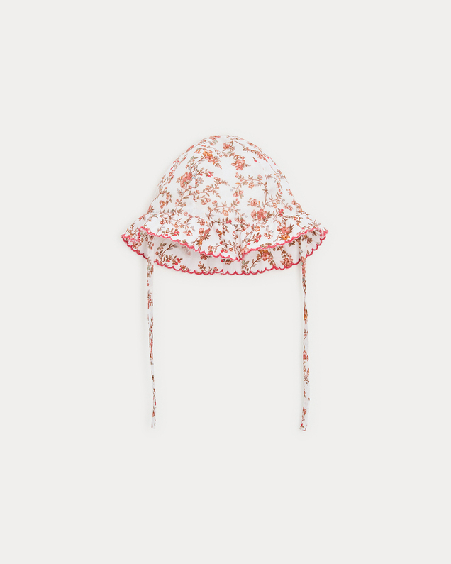 Lison cotton gauze hat Arabesque print Natalys