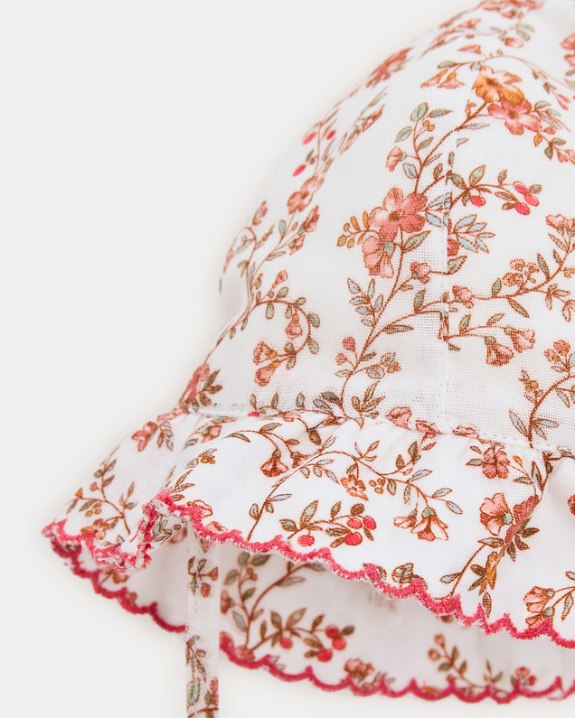 Lison cotton gauze hat Arabesque print Natalys