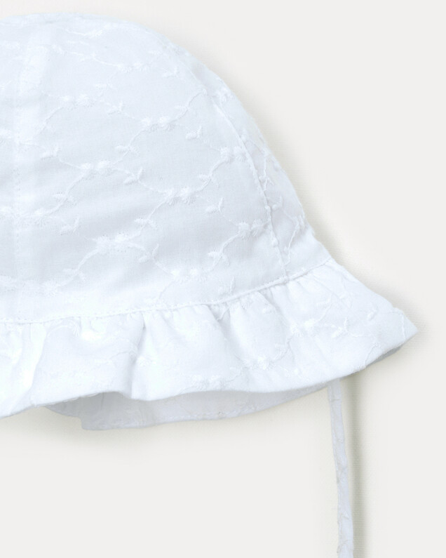 Lison embroidery hat Off-white colour Natalys