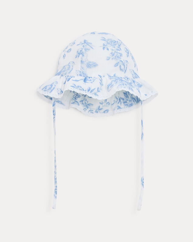 Lison cotton gauze hat Porcelain print Natalys