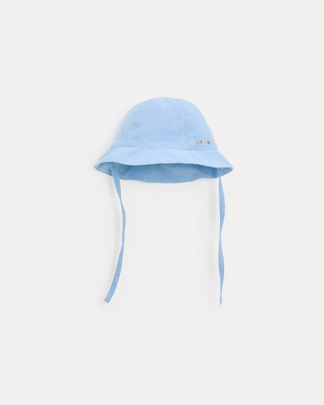 Mahault chambray hat Light blue colour Natalys