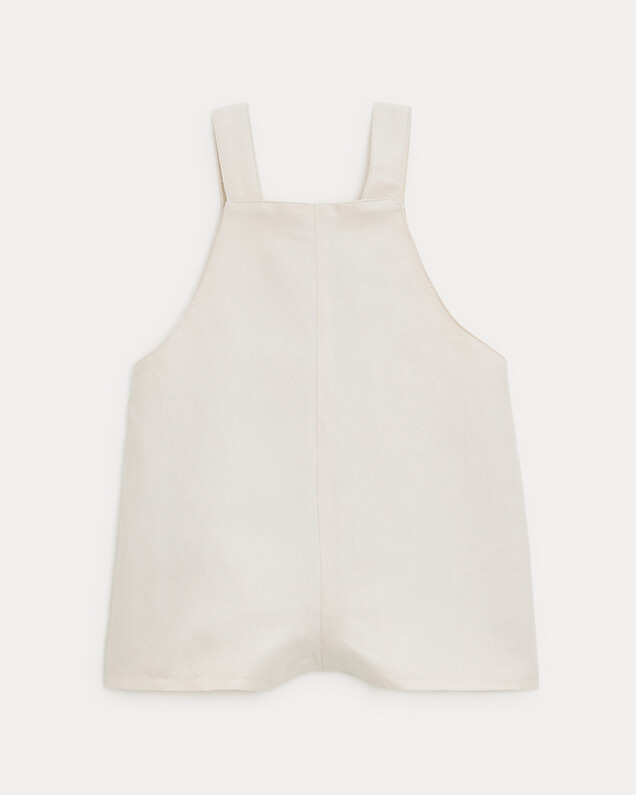 Edgar short twill dungarees Beige colour  Natalys