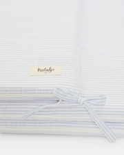Leandre bumper pad Blue sky stripes print  Natalys