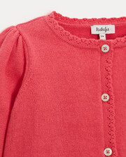 Victoire fancy cardigan Pomegranate colour  Natalys