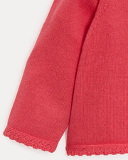 Victoire fancy cardigan Pomegranate colour  Natalys