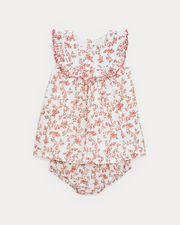Coline ruffled dress Arabesque print  Natalys