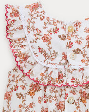 C&eacute;lestine cotton gauze romper Arabesque print  Natalys
