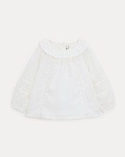 Adele long-sleeved blouse Off-white colour  Natalys
