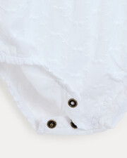 Domitille embroidered romper with straps Off-white colour  Natalys