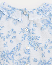 Adele long-sleeved blouse Porcelain print  Natalys