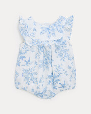 C&eacute;lestine cotton gauze romper Porcelain print  Natalys
