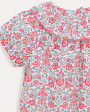 Thelma short-sleeved blouse Liberty fabric  Natalys