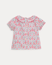 Thelma short-sleeved blouse Liberty fabric  Natalys