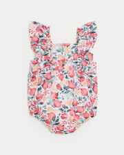 Domitille romper with straps Pomegranate print  Natalys