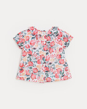 Thelma short-sleeved blouse Pomegranate print  Natalys