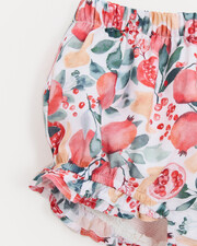 Zelie cotton voile bloomer Pomegranate print  Natalys